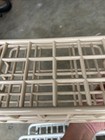 Yaffa Vintage 1980s White Catch-all Desk Storage Organizer Rack White Tan