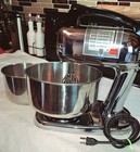 Rare Vintage Chrome Montgomery Ward Kitchen Mixer Model 55j Vdc 2009 With Bowls