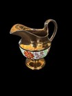 Antique Copper Lustre Floral Pitcher Staffordshire 4 5 Inches Mid 1800s