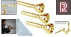 Versatile Gold Trumpet Mouthpiece Set With 3 Types For Every Performance Needs
