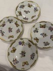 Herend Porcelain Butterfly Floral Dessert Plates Set Of 4 Hungary 6