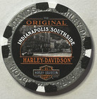 Indianapolis Southside Harley Davidson 75th Anniversary Wide Print Poker Chip 