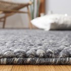Runner Rug 2 3 X 8 Dark Grey Handmade Wool Blend Nat620h-28 Safavieh Natura