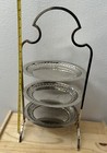 International Silver Company Silver Plated Three Tier Cake Stand Patisserie Vtg