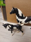 Hartland Black   White Tobiano Pinto Horse Lot Of 3 Family Stallion Mare   Foal