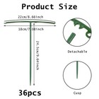 36pcs Plant Support Stakes Half Round Plant Stakes