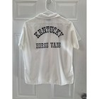 Vintage Bowling Shirt    kentucky Horse Vans    Hilton Brand  Size 36  Made In Usa