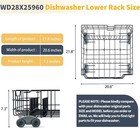 Allstare Wd28x25960 Black Dishwasher Lower Rack Replace Parts For Ge