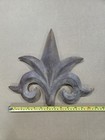 Vintage Antique Cast Iron Wrought Iron Fence Post Finial Fleur De Lis 11    Tall
