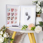 Baby Keepsake Frame  Baby Hand And Footprint Baby s First Year Nursery Photo Pic
