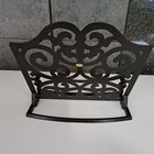 Vintage Cookbook Stand Cast Iron  Decorative Metal Recipe Holder Heavy