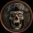 2026 Captain Blackbeard Vs Kraken Colorized 5 Oz Copper Medal  999