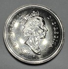 1952-2002-p Canadian Nickel 5cent Coin 50th Golden Jubilee Qeii  Nice Coin 