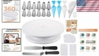 Complete 71pc Cake Decorating Set  Rotating Turntable   Essential Tools Included