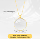 Qianyu 5x Magnifier Monocle Lens Necklace Chain Vintage Magnifying Glass Loupe E