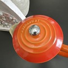Le Cruiset French Press In Beautiful Flame  orange Ombr    Color -excellent Shape