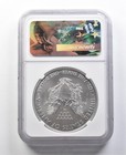 2017 American Silver Eagle Moy Fdoi Ms70 Ngc  0230