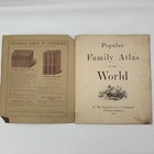 Ultra Rare J  B  Lippincott Popular Family Atlas Maps Of The World 1886