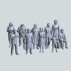 1940 s Bus Depot People 1 87 Ho X10 Model Railroad Railway Layout Figures