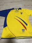 Ecuador Mens Soccer Football Shirt Size Large Mens Yellow Blue Home Jersey