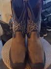 Justin Men s Steel Toe Work Boots Vibram Sole Style 7304 Size 10 5