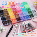 Bedazzling Kit With Resin Rhinestones  32 000 Pcs 40 Colors 3 Mm Flatback Jelly