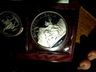 1968 Albania 3-coin Silver Proof Set 5 10 25 Leke Coins D16