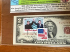 1953 Usa  2 Note With Attached Stamps - Usa And Korea - Singapore Summit 2018