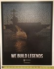 Newport News Shipbuilding Aircraft Carrier Commemorative Print  We Build Legends