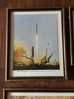 Vintage Lot Of 4 Nasa Apollo Space Mission Framed 11x14 Photo prints