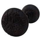 Victorian Style Leaf Door Knobs Solid Brass In Aged Bronze Blowout Sale