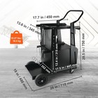 Uimoso Welding Cart 2-tier 265lbs Welder Cart With Anti-theft Lockable Cabinet