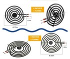 4 Pack Electric Range Burner Element Unit Set - 2 X 8    2 X 6  Stove Burner