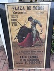 Spanish Bull Fighting Poster  Plaza De Toros  Paco Camino  Leon Goodman  Madrid