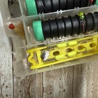 Fishing Tackle Lot Lures Worm Harnesses Clear Tackle Box Mixed Assortment Gear