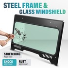 Steel glass Front Windshield For Honda Pioneer 1000  Pioneer 1000-5 2016-up