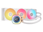 Corsair Icue Link Titan 360 Rx Lcd Liquid Cpu Cooler     White     Rx120 Rgb Fans    