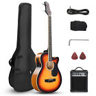 Full-size Cutaway Thinline Acoustic-electric Guitar With Gig Bag   Eq 15w Amp