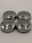 Vintage Et Chrome Center Cap 4021 Smooth Finish Metal Bolt On W  Washer Lot Of 4