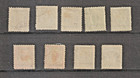 Montenegro 1893 Prince Nicholas Overprints  400 Years Of Printing  9 Stamps Used