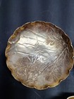 3 Vintage Arthur Armour Gold Anodized Aluminum Tray dish Hammered