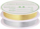 2 Pack Jewelry Craft Wire - 20 Gauge Tarnish Resistant Copper Beading Wire For J