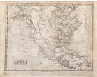 1812 North America Map Original Louisiana Territory   East   West Florida