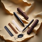 Leather Pen Sleeve Single Pen Case Holder Pencil Pouch Pen Protective Sleeve