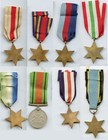Wwii British Medal Lot-8 Different Stars--atlantic air Crew Look Like Copies