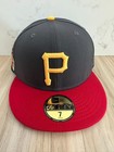New Era 59fifty Pittsburgh Pirates Gray Red Fitted Hat 1959 All-star Game Patch