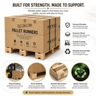 Greaton  Industrial Wooden Pallet     Heavy-duty Solid Wood Shipping Platform   