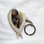 Dachshund Dog Sleeping Angel Acrylic Keychain Keyring Ornament Decor Acrylic