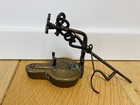 Antique Brass Miner   s Oil Lamp    betty        Germany  19th Century