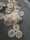 Lot Of Wooden Nickels Tokens Vintage Souvenir Coins Cortland Centennial